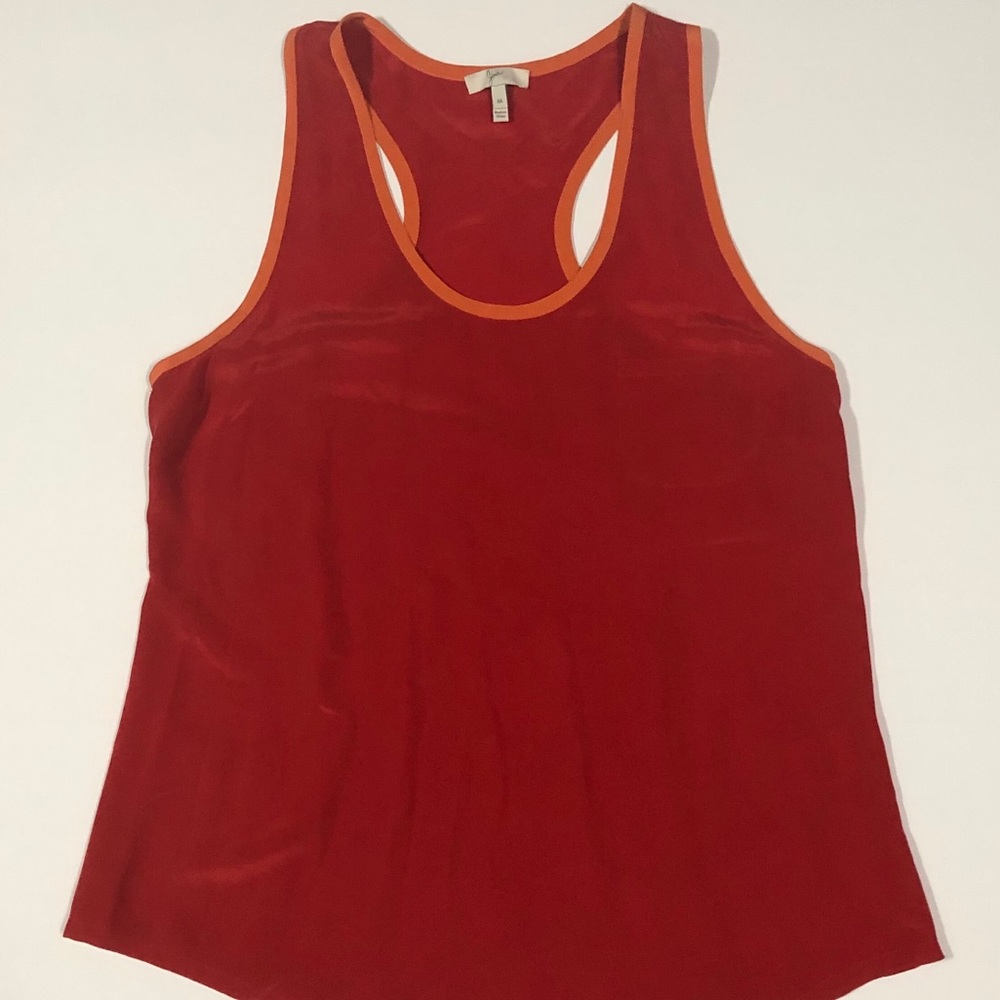 Joie silk racerback tank top